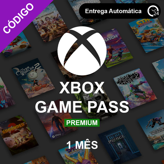Xbox Game Pass Premium - 1 Mês - Código 25 Dígitos - Apenas Novos Usuários - REGIÃO