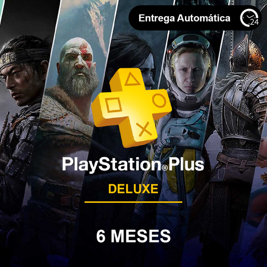 Assinatura PlayStation Plus Deluxe - 6 meses
